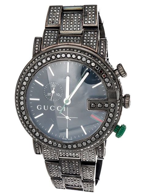 black diamond gucci watch replica|men's black diamond gucci watch.